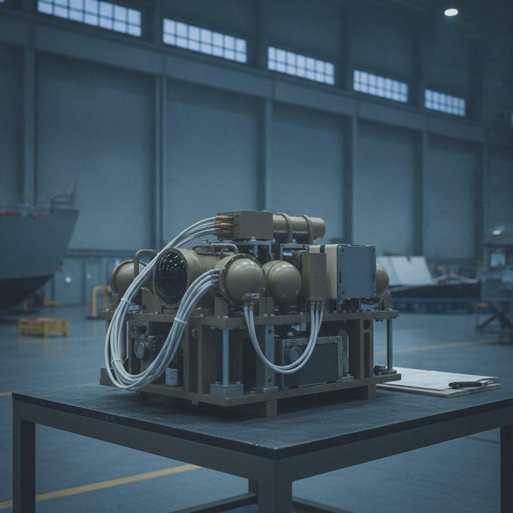 Sensor array for maritime autonomy on a test bench in a naval laboratory