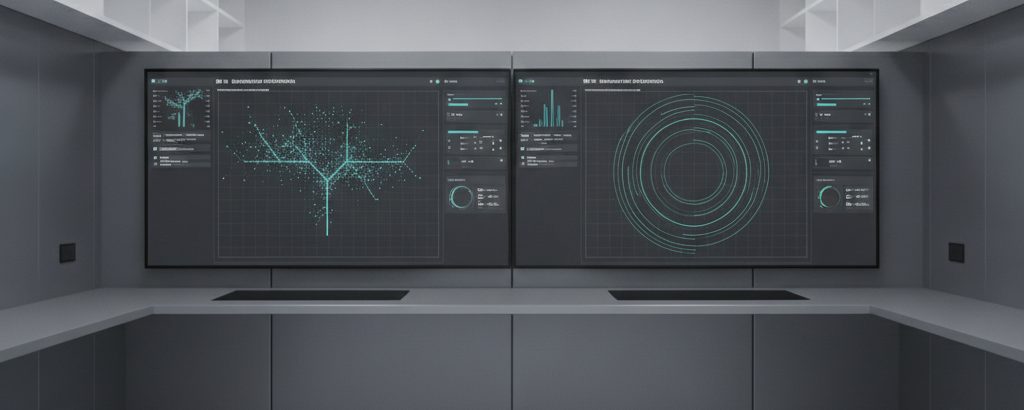 Monitoring workstation with anomaly dashboard for tracking AI system behavior